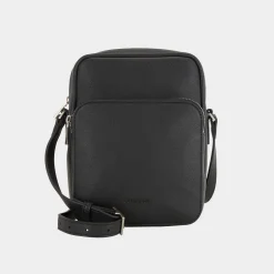 Micro Pebble Logo Messenger Bag