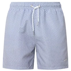 Micro Printed Drawstring Swim Shorts
