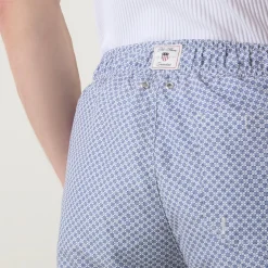 Micro Printed Drawstring Swim Shorts