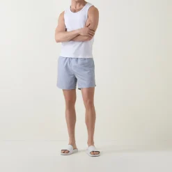 Micro Printed Drawstring Swim Shorts
