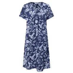 Midnight Fern Fleece Night Dress