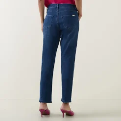 Mid-Rise Straight Jeans