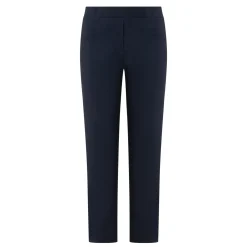 Mid-Rise Straight Leg Cropped Trousers