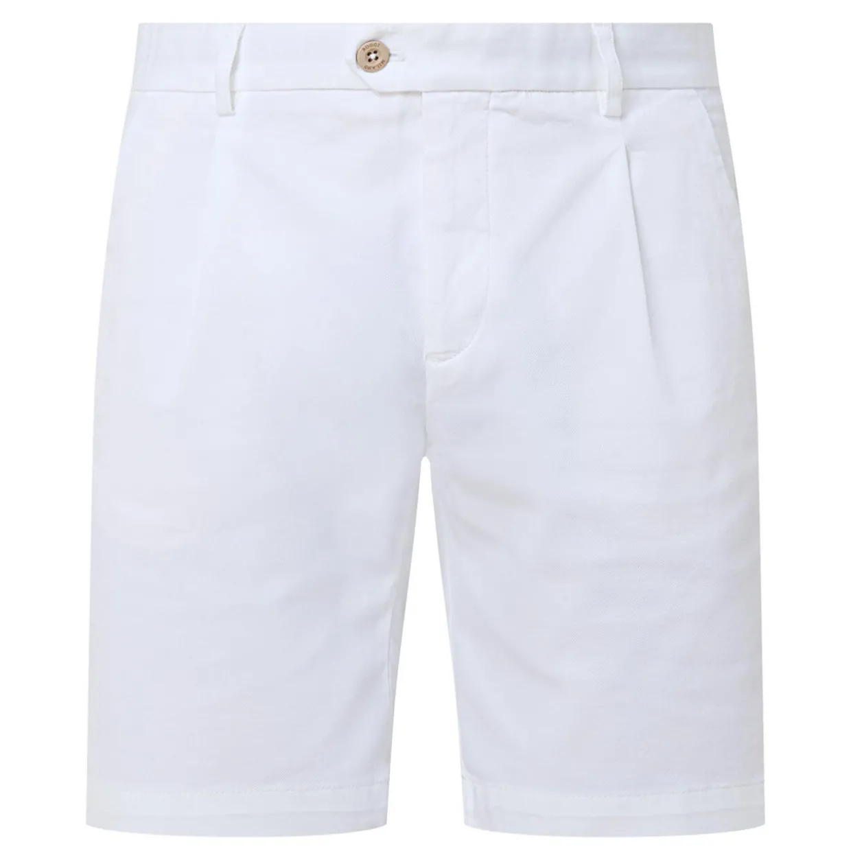 Mid-Rise Straight Leg Shorts