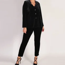 Mid-Rise Straight Leg Trousers