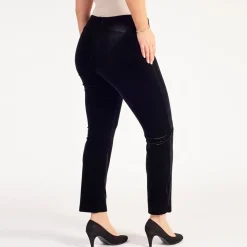 Mid-Rise Straight Leg Trousers