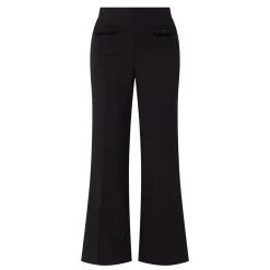 Mid-Rise Wide Leg Trousers