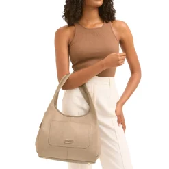 Milano Faux Suede Shoulder Bag