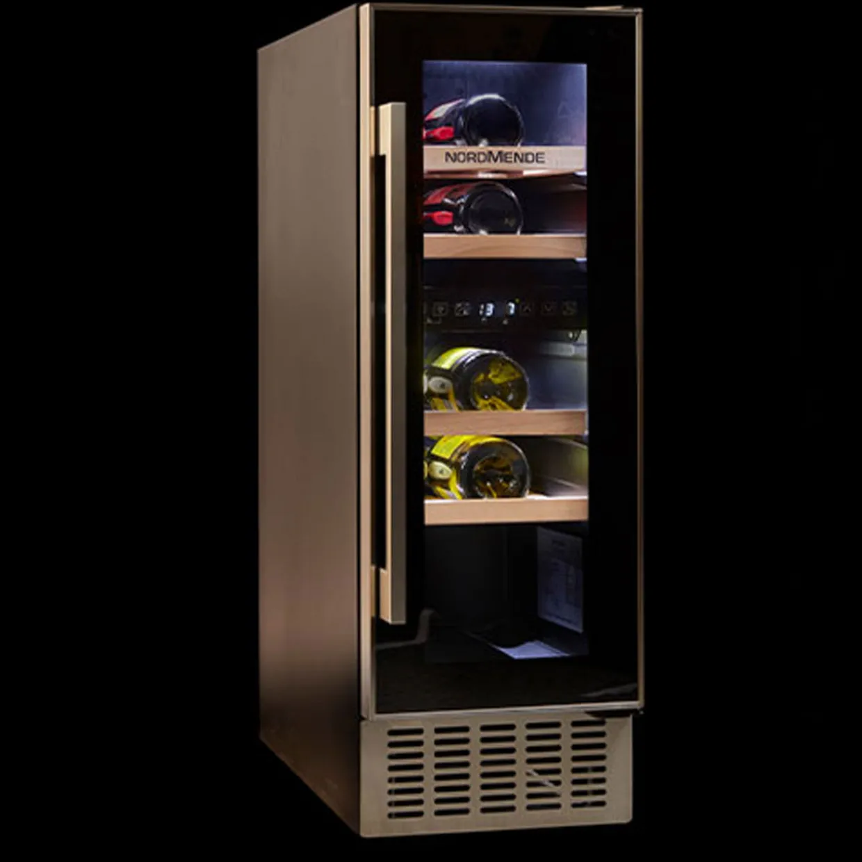 300mm Built In Wine Cooler Dual Zone 17 Bottles