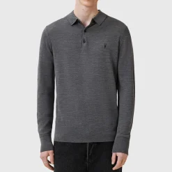 Mode Merino Wool Logo Polo Sweater