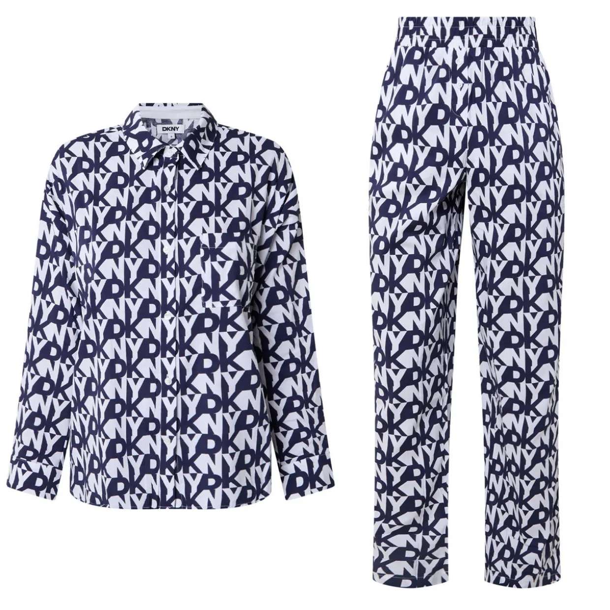 Monogram Logo Print Pyjama Set