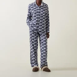 Monogram Logo Print Pyjama Set