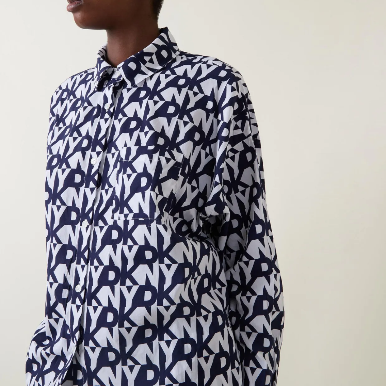 Monogram Logo Print Pyjama Set