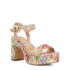 Monotone Block Heel Sandal