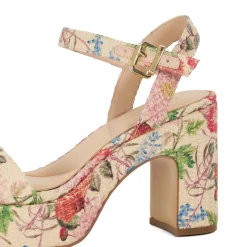 Monotone Block Heel Sandal