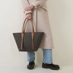 Moore Logo Print Large Tote Bag