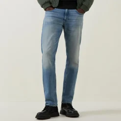 Mosa Mid-Rise Straight Leg Jeans