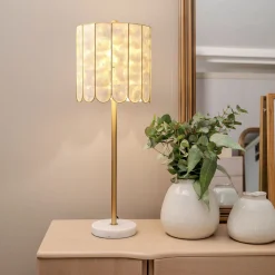 Mother of Pearl Style Buffet Table Lamp