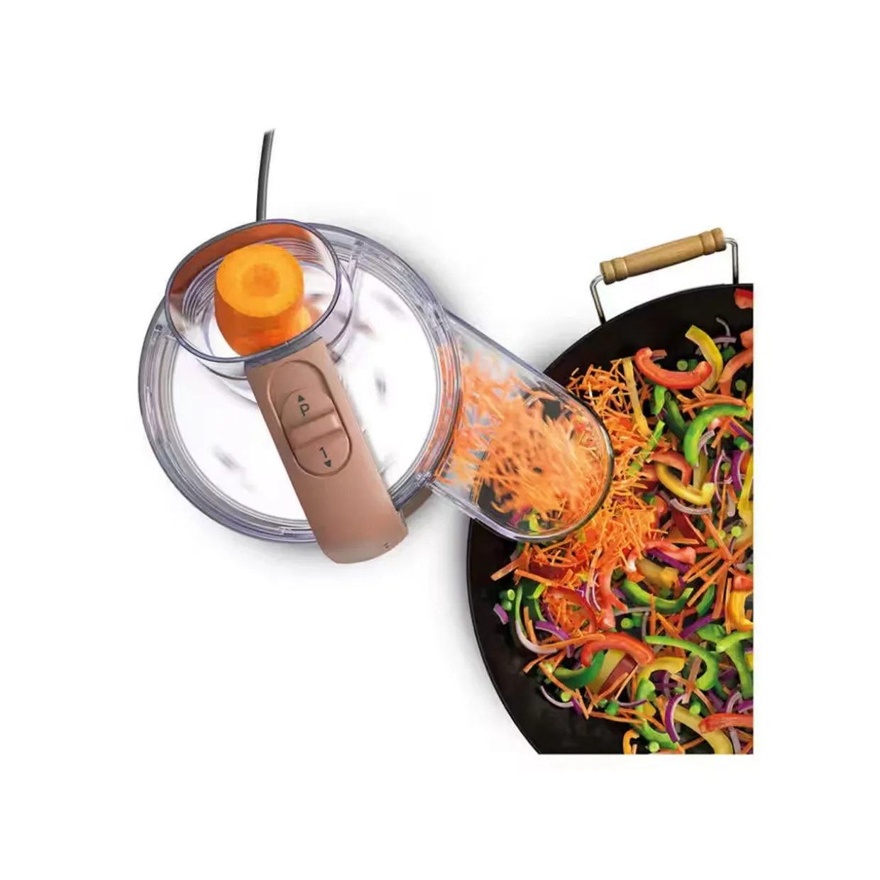 MultiPro Go Food Processor Clay Red