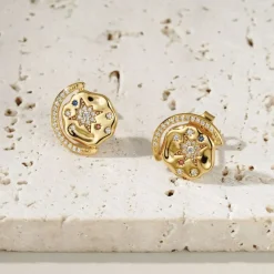 My Sun, Moon & Stars Stud Earrings