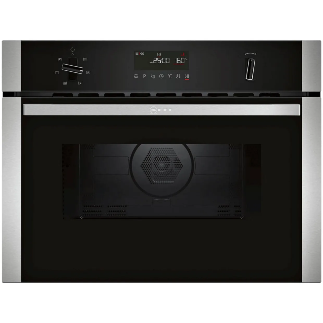 N50 60 Cm Stainless Steel Built-in Compact Oven With Microwave Function