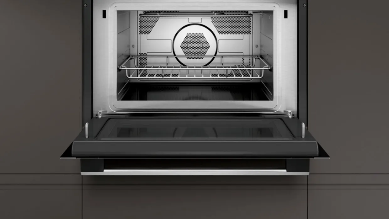 N50 60 Cm Stainless Steel Built-in Compact Oven With Microwave Function