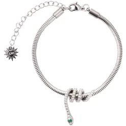 Nathair Nímhe Snake Bracelet Silver