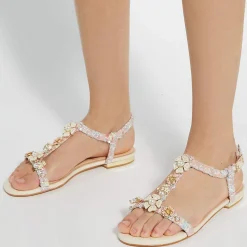 Nature Floral T-bar Sandals