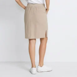 Naya Drawstring-Waist Pencil Skirt