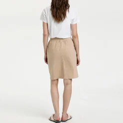 Naya Drawstring-Waist Pencil Skirt
