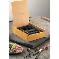 Noir 24 Piece Cutlery Set