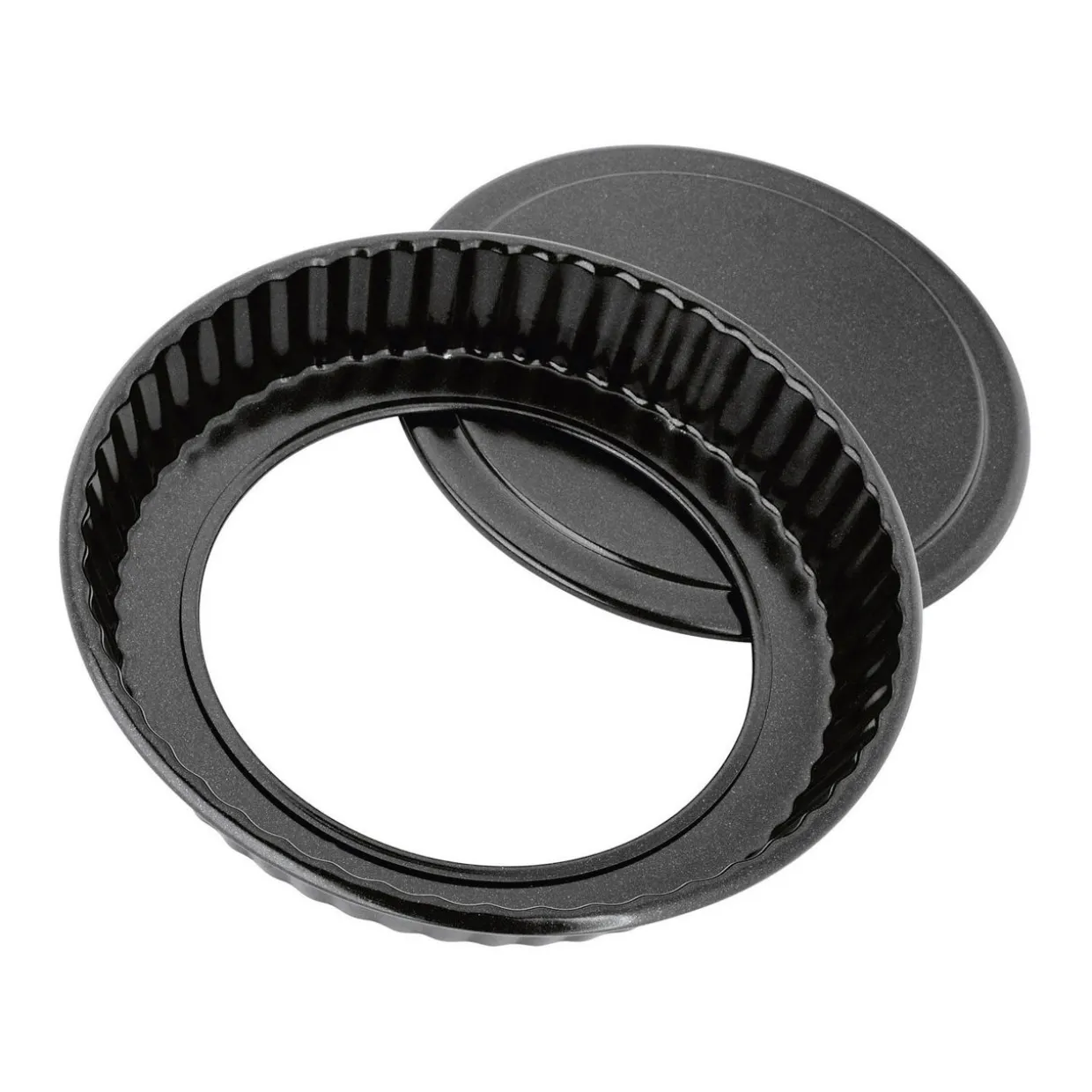Non-Stick Fluted Flan Tin With Loose Base 20cm