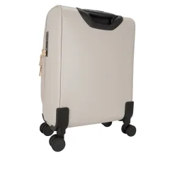 Norom Saffiano-Trim Logo 18" Cabin Suitcase