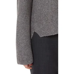 Notched Rib Knit Sweater