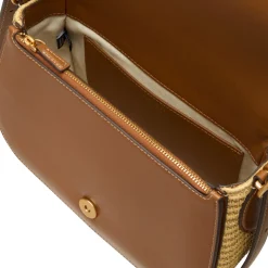 Nouveau Straw Saddle Bag