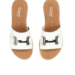 Oaty Leather Mule Sandals