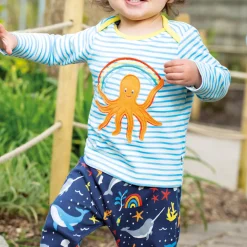 Octopus Striped Applique Top