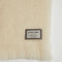 Off-White Mohair Throw