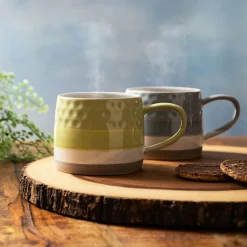 Ombre Green Textured Stoneware Mug 320ml