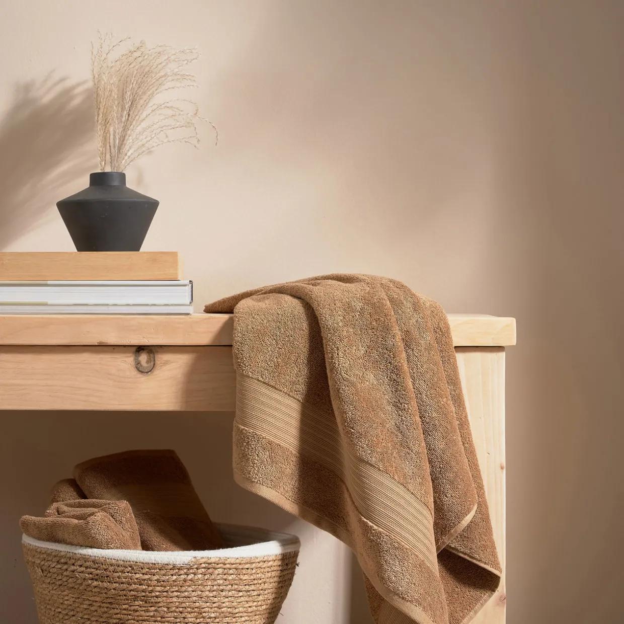 Organic Towels 550 GSM Caramel