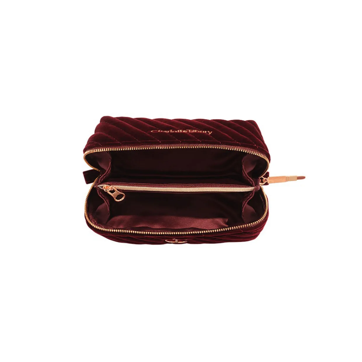 Organizer Velvet Makeup Bag - Small