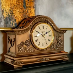 Oriental Bronze Mantle Clock