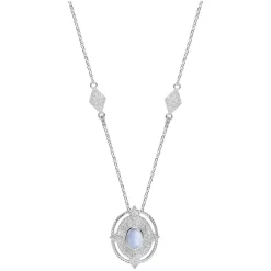Ornate Stone Pendant Necklace