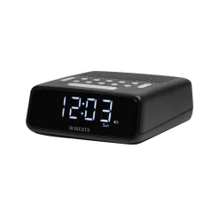 Ortus FM Dual Alarm Clock Radio in Black