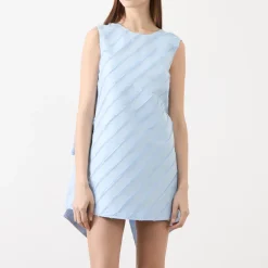 Oversized Bow Mini Shift Dress