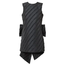 Oversized Bow Mini Shift Dress