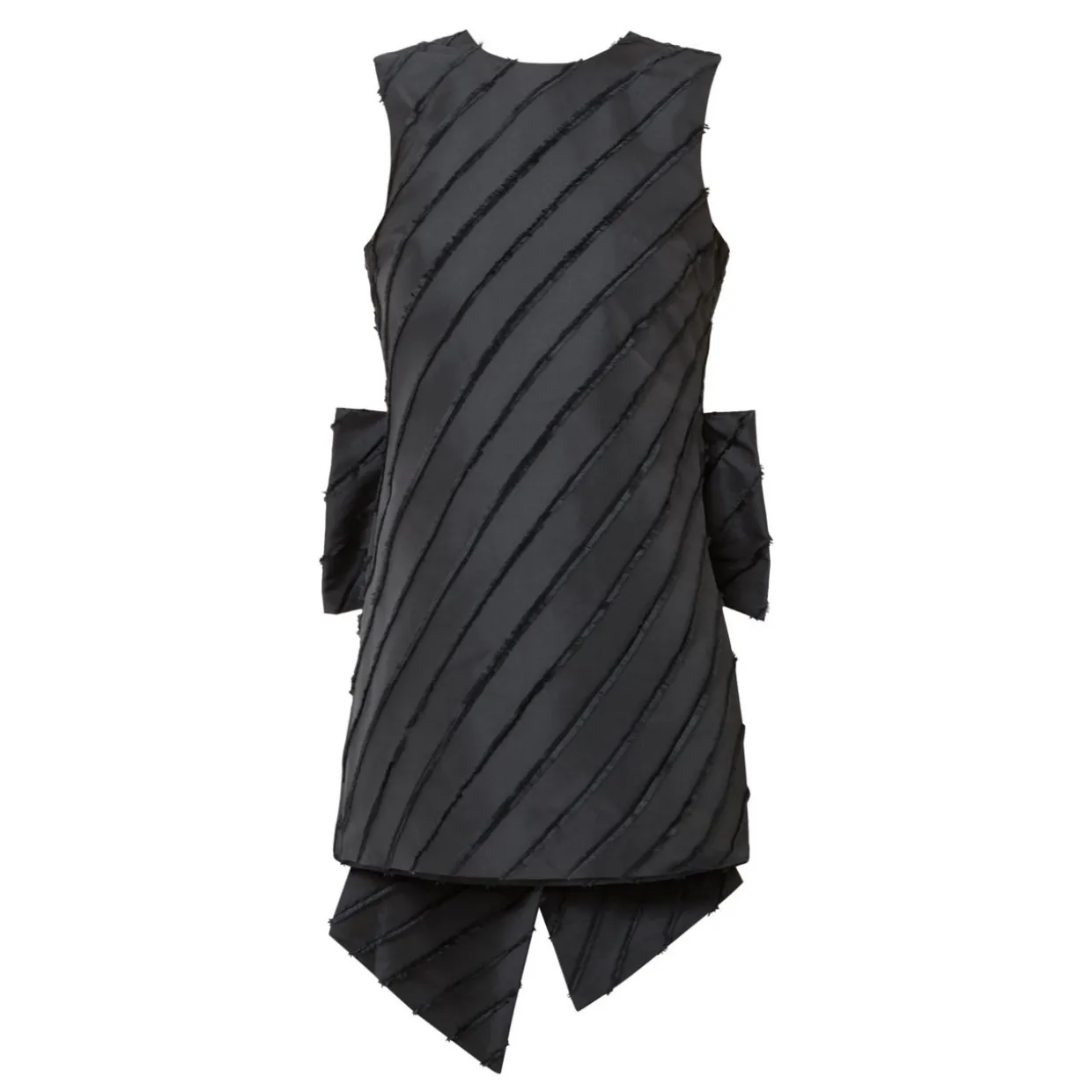 Oversized Bow Mini Shift Dress