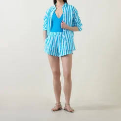 Oversized Striped Shorts