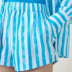 Oversized Striped Shorts