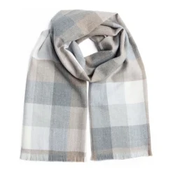 Oxford Block Check Extra Fine Scarf